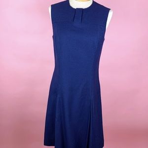 1960 Vintage Navy Dress